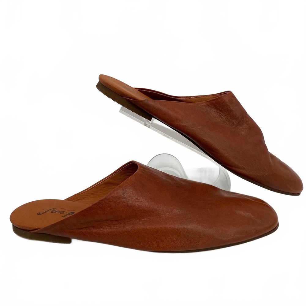 Free People Brown Leather Mules | Women’s EU39 (8 US)